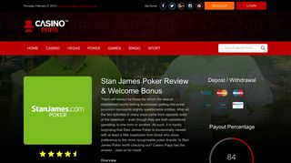 Stan James Poker | Casino Papa™