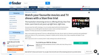 Stan Free Trial: How To Get 30 Days Unlimited TV + Movies - Finder