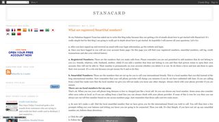 StanaCard: What are registered/SmartDial numbers?
