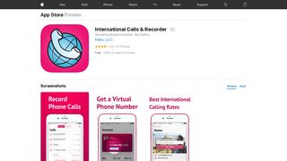 International Calls & Recorder on the App Store - iTunes - Apple
