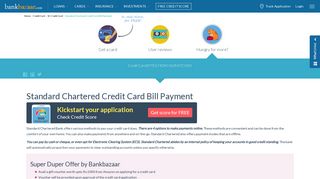 How to Pay Standard Chartered Credit Card Payment Online