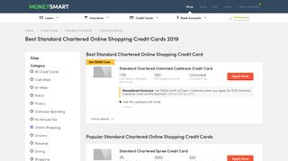 Best Standard Chartered Online Shopping Credit Cards - Singapore ...