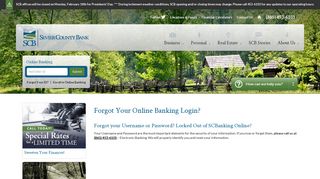 Forgot Your Online Banking Login? - - Sevier County Bank