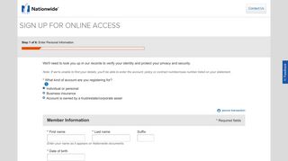 Sign Up for Account Access - Nationwide Login