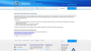 Business Online Application (Java Bundle) - Standard Bank