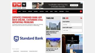 [UPDATE] Standard Bank app back online, customers still reporting ...