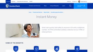 Send Instant Money to any cellphone in SA | Standard Bank