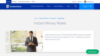 Get a digital Instant Money Wallet | Standard Bank