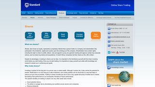 Shares - Standard Online Share Trading - Standard Bank