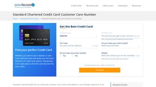 Standard Chartered Credit Card Customer Care - 24x7 Toll Free ...