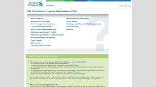 SME Online Banking FAQ - Logon 1 - Standard Chartered Bank ...