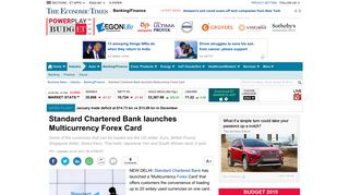 Standard Chartered Bank launches Multicurrency Forex Card - The ...