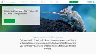 Online Trading - Standard Chartered Singapore