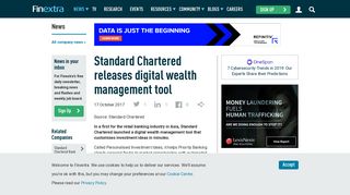 Standard Chartered releases digital wealth management tool