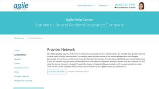 Provider Network For Standard Life and Accident Insurance Company ...