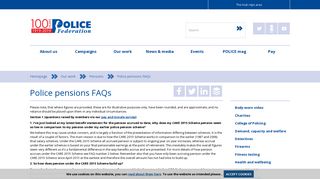Police pensions FAQs - Police Federation