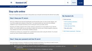 stay-safe-online - Standard Life