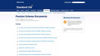 Pension Scheme Documents - Adviserzone - Standard Life UK