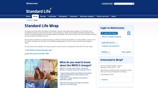 Information on the Standard Life Wrap - Adviserzone