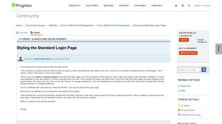 Styling the Standard Login Page - Front- & Back-End Development ...