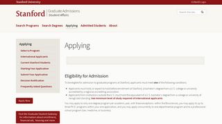 Applying | Graduate Admissions - Stanford Graduate Admissions