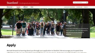 Apply - Stanford Undergraduate Admission - Stanford University