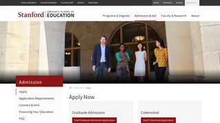 Apply Now | Stanford Graduate School of Education