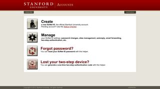 Stanford Accounts