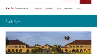 Apply Now | Stanford Summer Session