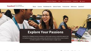 Stanford Pre-Collegiate Summer Institutes: Home Page