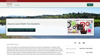 How to Learn Math: For Students | Stanford Lagunita
