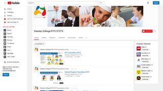 Stanley College RTO 51973 - YouTube