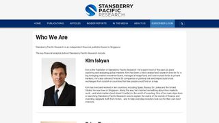 Stansberry Churchouse's Financial Analysts