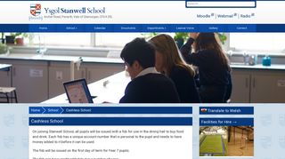 Ysgol Stanwell School » Cashless School