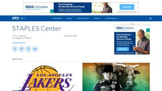 STAPLES Center tickets and event calendar | Los Angeles, CA | AXS ...