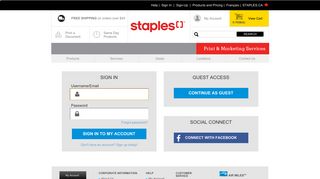 Staples Print & Marketing Services | Sign In