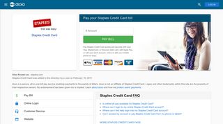 Staples Credit Card: Login, Bill Pay, Customer Service and Care Sign-In