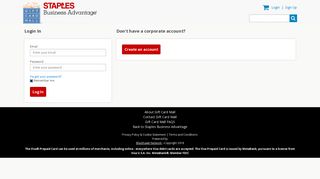 Staples Advantage: Login - Featured Gift Cards