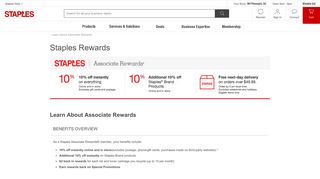 Staples Rewards | Learn About Associate Rewards