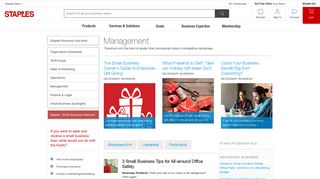 Management | Staples Business Hub | Staples.com®