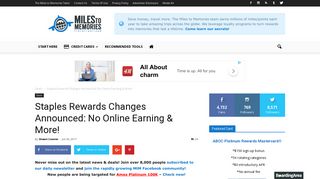 Staples Rewards Changes Announced: No Online Earning & More ...