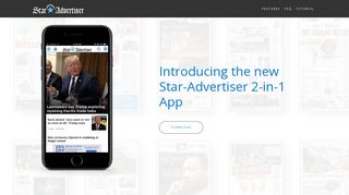 Star-Advertiser App Landing Page