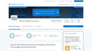 Star & Shield Insurance Reviews & Ratings 2019 | Clearsurance