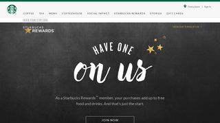 Starbucks | Rewards | Starbucks Coffee Company