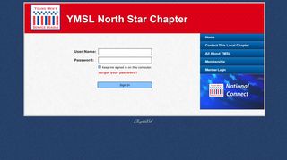 Member Login - YMSL North Star Chapter - ChapterWeb