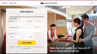 Star Cruises Online Checkin