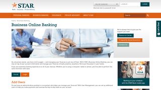 Business Online Banking › STAR Financial Bank