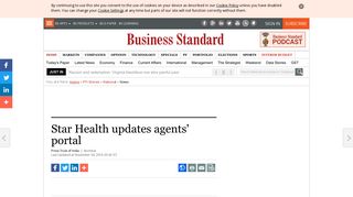Star Health updates agents' portal | Business Standard News