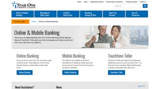 Online & Mobile Banking - Star One Credit Union