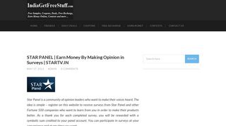 STAR PANEL | Earn Money By Making Opinion in Surveys | STARTV ...